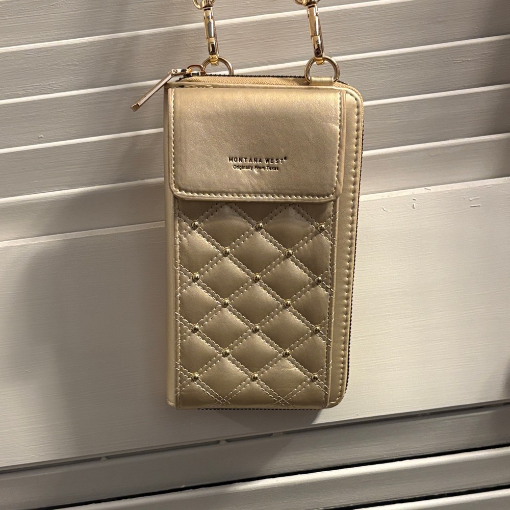 Gold Quilted Purse